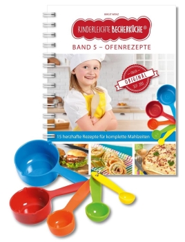 Kochbuch inkl. 5-teiliges Messbecher-Set Kinderleichte Becherküche